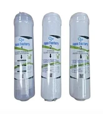 Aqua Factory 3 lü Çubuklu Inline Filtre Seti